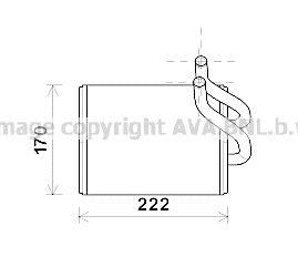 Радиатор отопителя 97227-3E000/KA6170 AVA