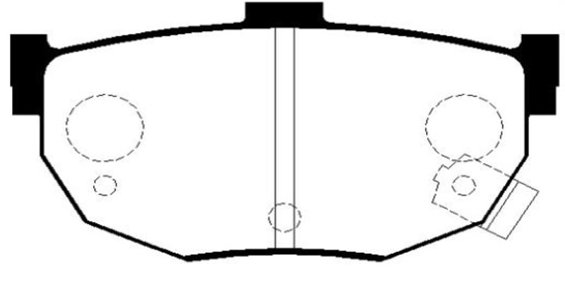 Колодки тормозные дисковые задние 58302-2DA10/CKKH-21 CTR