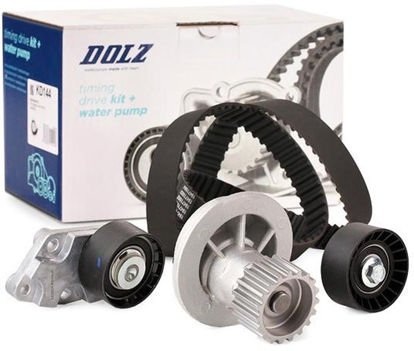 Комплект ГРМ KD144 (+помпа) DOLZ