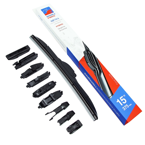 Щетка стеклоочистителя 375 мм 15" гибридная DFHY15 DOUBLE FORCE