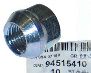 Гайка колесная 94515410 открытая, штампованный диск GM