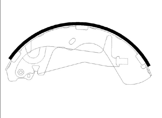 Колодки тормозные барабанные 58305-4AA00/HS0009 HSB