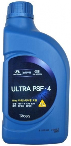 Масло ГУР 03100-00130 NEW PSF-4 SAE 80W 1л MOBIS