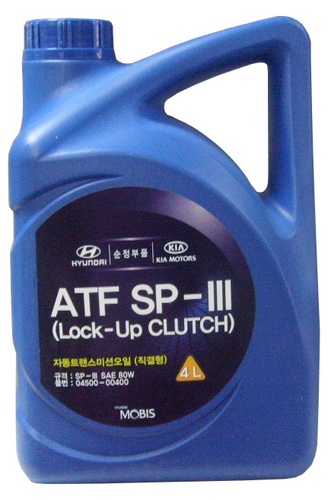 Масло трансмиссионное ATF SP-III 04500-00400 4L MOBIS
