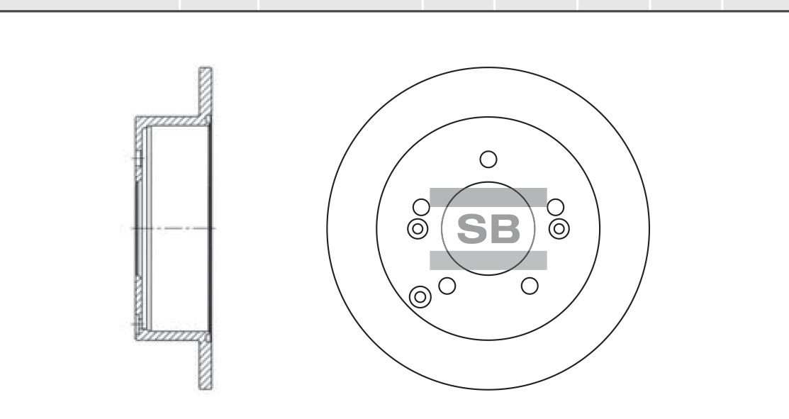 Диск тормозной задний 58411-39600/SD1024 Sangsin Brake
