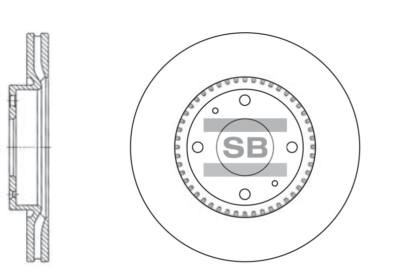 Диск тормозной передний 51712-3D300/SD1046 SANGSIN BRAKE