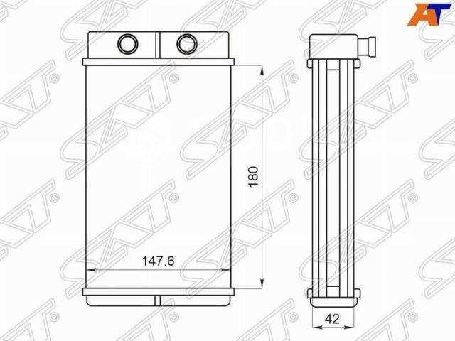Радиатор отопителя 0K2A161A10A/ST-KA40-395-A0 SAT