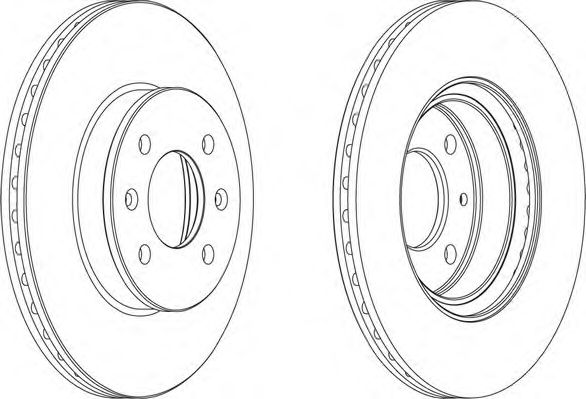 Диск тормозной передний 51712-1C050/51712-1C150/SBD30093204 SEGMATIC