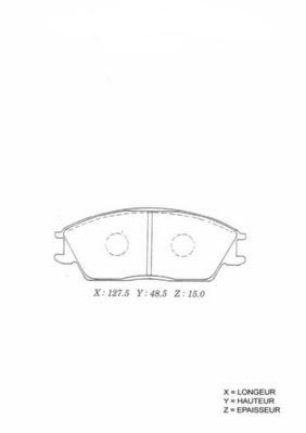 Колодки тормозные дисковые 58101-25A00/SGBP2608 SEGMATIC