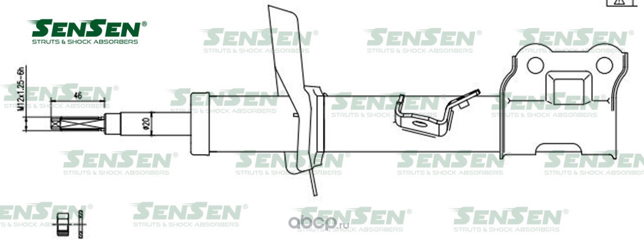 Амортизатор передний правый 54660-2K920/42130978 SenSen