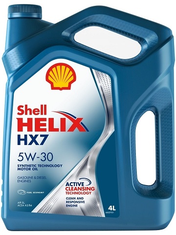 Масло моторное Helix HX7 5W30 4L 550051960 SHELL