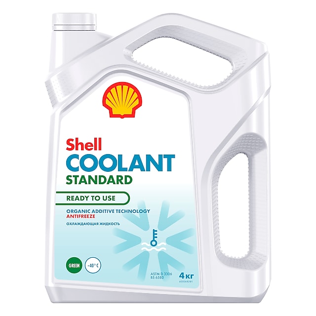 Антифриз Coolant Standard Ready To Use зеленый 4 кг Shell