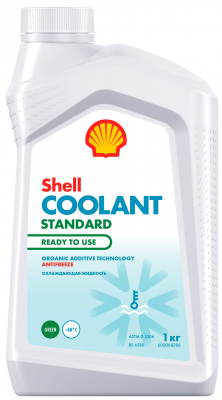 Антифриз Coolant Standard Ready To Use зеленый 1 кг Shell