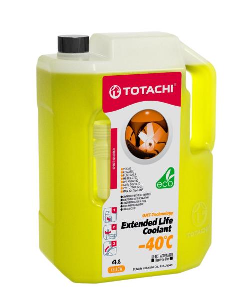 Антифриз TOTACHI EXTENDED LIFE COOLANT -40C 4L желтый TOTACHI