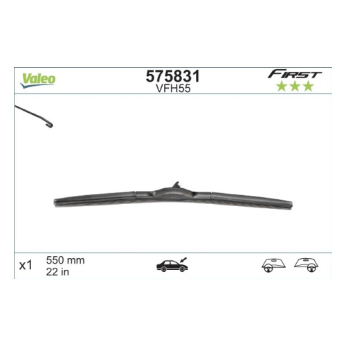 Щетка стеклоочистителя гибридная First Covertech® VFH55 550мм 22" VALEO