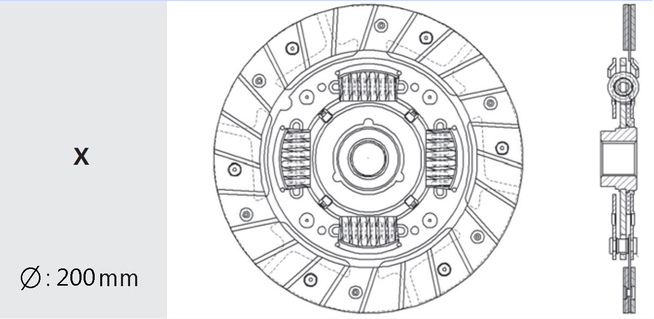 Диск сцепления 0K30C16460/KD-25/KD-22/KD-21/803693 VALEO
