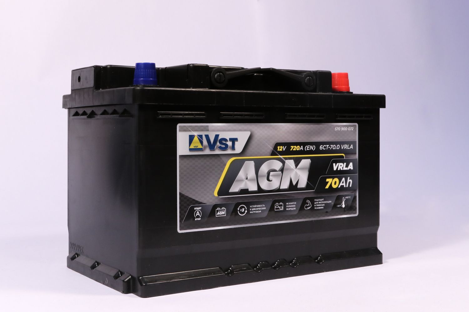 Аккумулятор 70AH 720A L3-0 AGM 570 900 072 VST