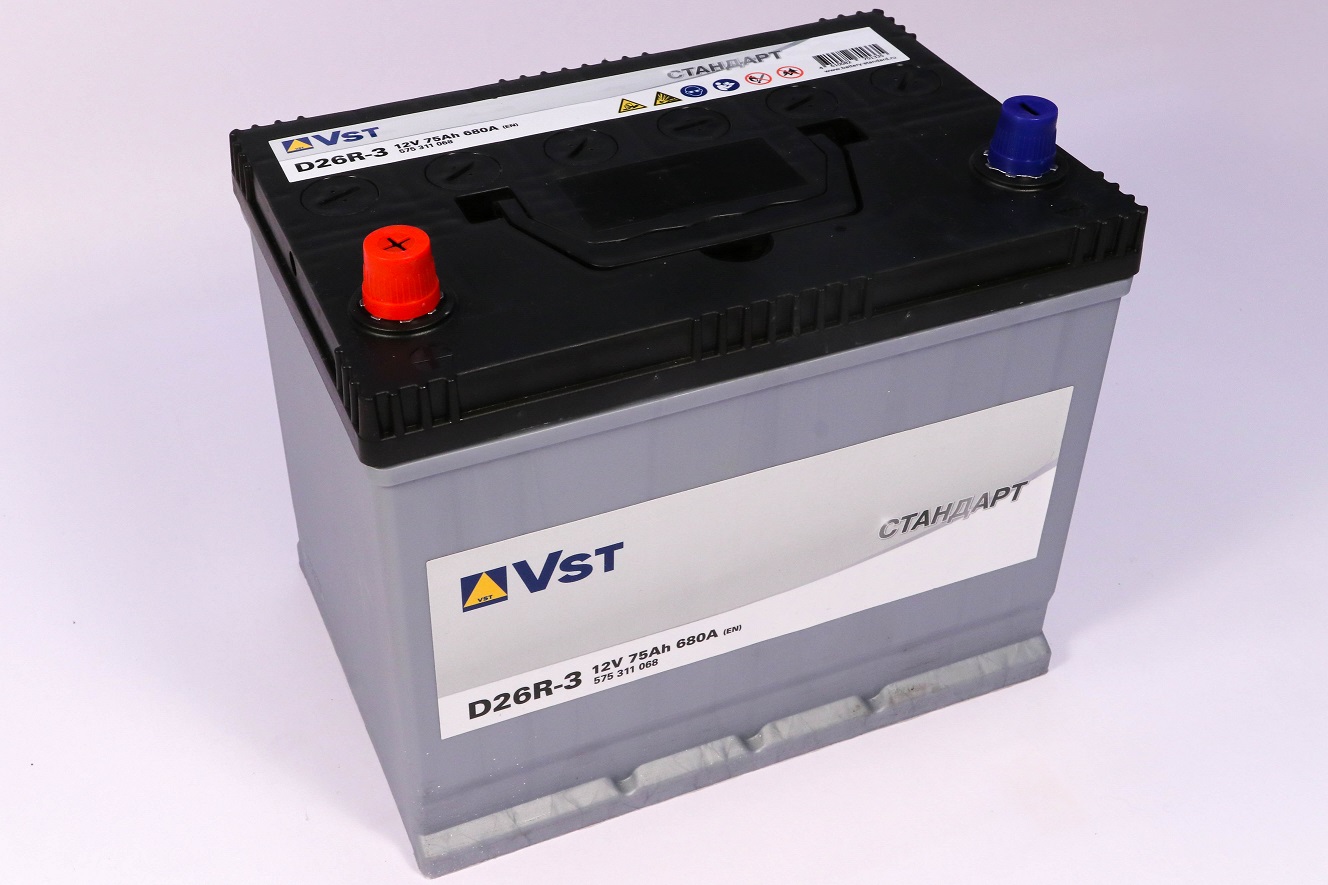 Аккумулятор 75АН 680A 95D26R 575311068 VST
