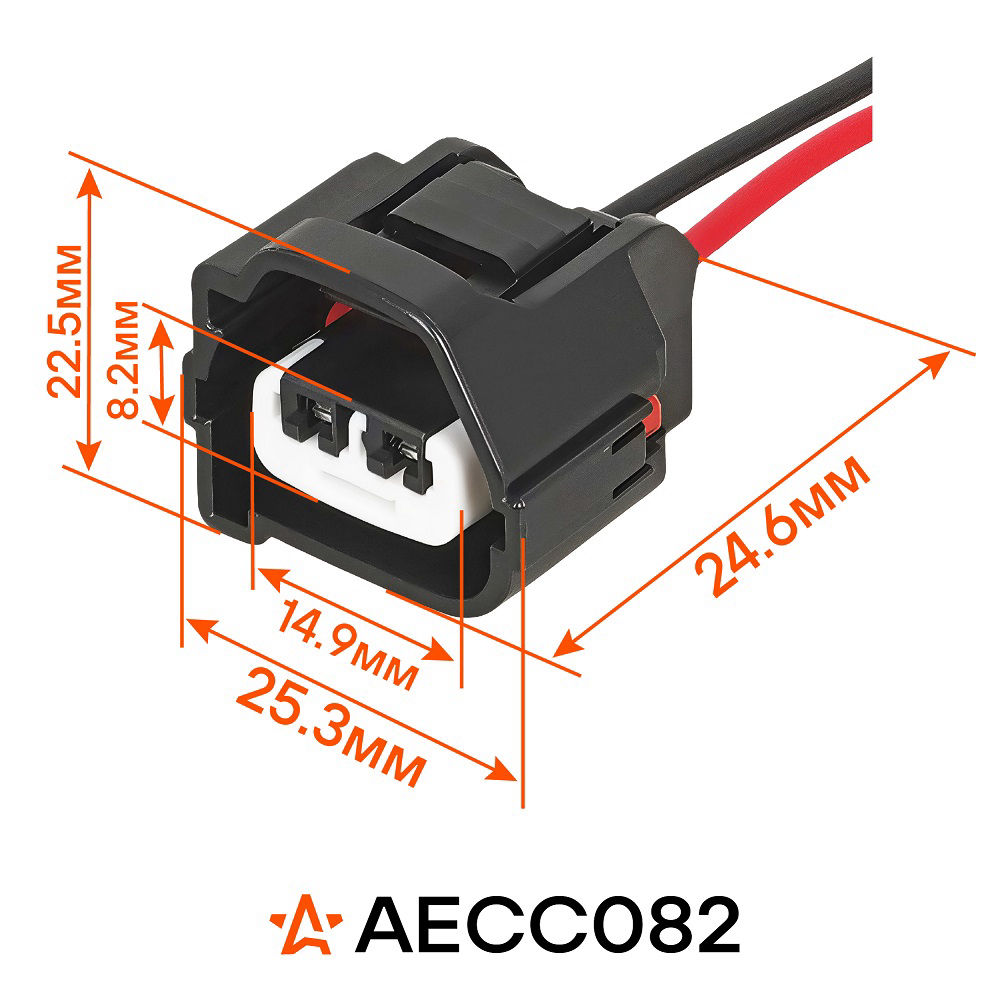 Разъём 2 pin с проводами AECC082 Airline