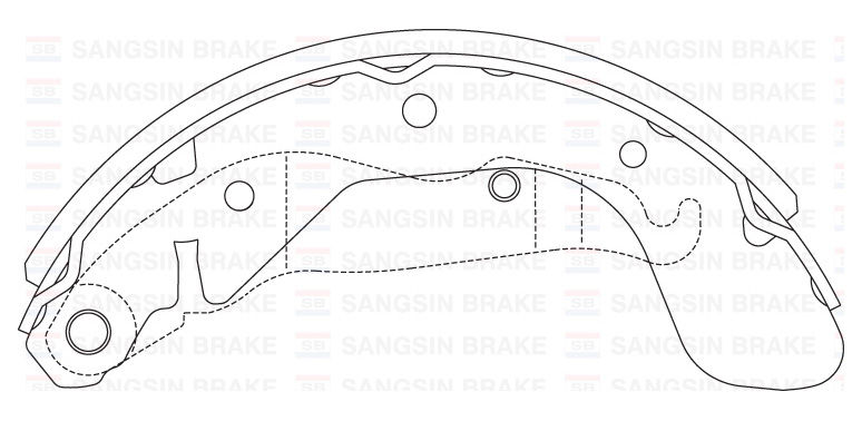 Колодки тормозные барабанные / SANGSIN BRAKE